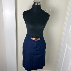 Ralph Lauren Vintage Navy A-line Pockets Skirts Size 10